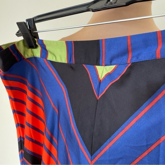 FREE PEOPLE Olympia Combo Multicolor Polyester Rio Maxi Skirt NWT Size 12 - Picture 11 of 12